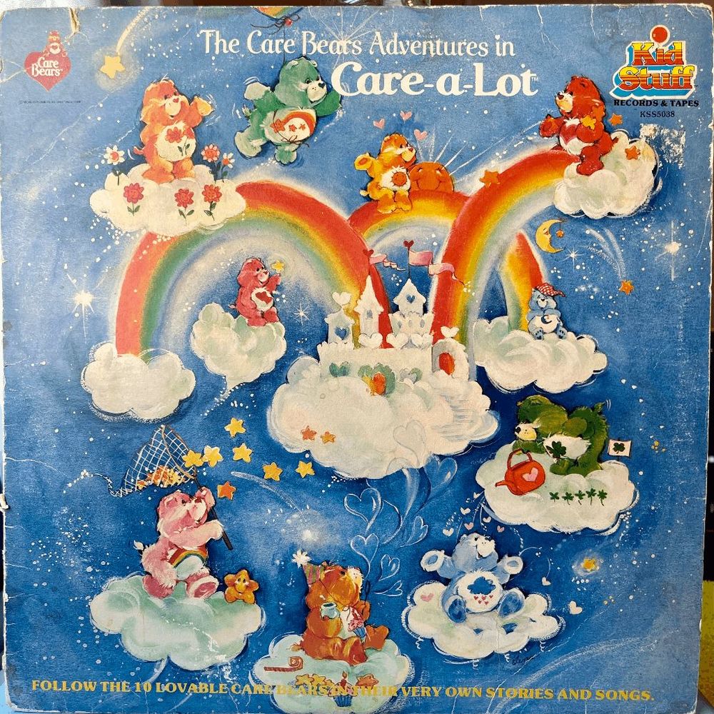 Vintage 80s THE CARE BEARS Vinyl LP Record Album media VG+